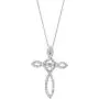 0.33 Carat (ctw) Round White Diamond Ladies Looping Dancing Cross Pendant 1/3 CT, (Gold Chain Included) 0.33 Carat (ctw) Round White Diamond Ladies Looping Dancing Cross Pendant 1/3 CT, (Gold Chain Included)