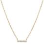 PAVOI 14K Gold Plated Bar and Delta Pendant | Layered Necklaces | Gold Necklaces for Women | 18'' Length with a 2'' Extension