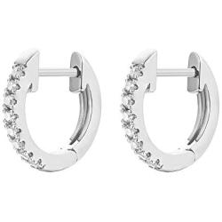 PAVOI 14K Gold Plated Cubic Zirconia Cuff Earrings Huggie Stud