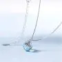 JEWME 925 Sterling Silver Mermaids Tears Necklace Crystal Teardrops Collarbone Chain Fishtail Pendant Jewelry Gift JEWME 925 Sterling Silver Mermaids Tears Necklace Crystal Teardrops Collarbone Chain Fishtail Pendant Jewelry Gift