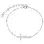 ROMANTIC WORK Faith Cross Bracelet for Women Sterling Silver Christian Bracelets Faith Jewelry Gifts for Women Girlfriend Mother