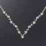 Unicra Bride Silver Bridal Necklace Earrings Set Rhinestone Choker Necklace Crystal Wedding Jewelry Set for Women and Girls- (2 earrings and 1 necklace) Unicra Bride Silver Bridal Necklace Earrings Set Rhinestone Choker Necklace Crystal Wedding Jewelry Set for Women and Girls- (2 earrings and 1 necklace)