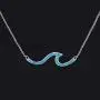 CiNily Opal Pendant Necklace for Women Girls 14K Gold Plated Turtle/Starfish/Dolphin Sea Animal Pendant Opal Jewelry Ocean Necklace