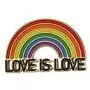 SUMFAN Gay Pride Pins-Pride LGBTQ Accessories Pin-Love is Love-Enamel Pins for Backpack Hat-Lapel Pins for Pride Festivals