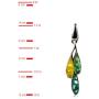 Sterling Silver Multicolor Amber Dreams Necklace Earrings Set 18 Inches