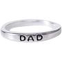 BOCIOL Silvering dad Rings for Men, for dad Rings for Men Stainless Steel Jewelry Custom Ring for dad