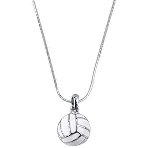 Lux Accessories Volleyball Sport Pendant Charm Necklace Sport Voleyball Volley Lux Accessories Volleyball Sport Pendant Charm Necklace Sport Voleyball Volley