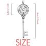 OFFbb-USA Metro Bus Aircraft Navigation Pendant Vintage Necklace Silver Key Jewelry
