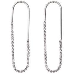 IBEEDOW Hoop Earrings Cubic Zirconia Dangle Earrings Drop Hypoallergenic Stud Earrings Sterling Silver Earrings