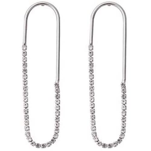 IBEEDOW Hoop Earrings Cubic Zirconia Dangle Earrings Drop Hypoallergenic Stud Earrings Sterling Silver Earrings