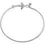 NOUMANDA Easy Open Gold Silver and Rose Gold Airplane Hook Bangle Cuff Jewelry