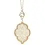 StylesILove Womens Trendy Pave Rhinestone Long Chain Quatrefoil Pendant Necklace Dangle Earrings
