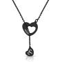 Gold Rose Y Necklaces 12 Zodiac Sign Necklace Black Constellation Jewelry Gift for Women Girls Astrology Sign Symbol Necklaces