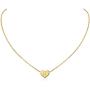 Glimmerst Heart Initial Necklace, 18K Gold Plated Stainless Steel Tiny Heart Letter Necklace Dainty Small Lovely Heart Pendant Personalized Name Necklace for Women Girls