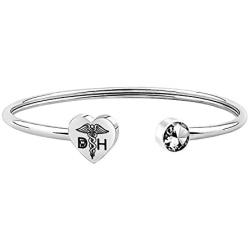 FUSTMW Dental Hygienist Bracelet Dentist Gifts Dental Graduation Gifts Medical Caduceus Dentist Jewelry Gifts