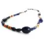 Masha Sterling Silver Necklace Made in USA - Exclusive Southwestern Handmade Jewelry, 1 Strand 19'' in Length