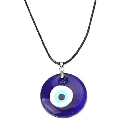 Evil Eye Necklace Turkish Blue Glass Evil Eye Pendant Necklaces Hamsa Hand Leather Rope Chain Necklace for Women Men Girls Lucky Protection Jewelry Evil Eye Necklace Turkish Blue Glass Evil Eye Pendant Necklaces Hamsa Hand Leather Rope Chain Necklace for Women Men Girls Lucky Protection Jewelry