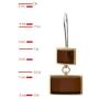 Cherry Amber Sterling Silver Modern Earrings Pendant Necklace Chain 18 Inches