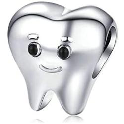 Eternalll Jewellery Smiling Tooth Fairy Dentist Charm Bead for Pandora Womens Jewelry for Teen Gifts or Kids Spacer Bead