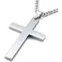 Jstyle Jewelry Mens Simple Cross Necklace Stainless Steel Pendant for Women 24 Inch