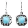 YoTreasure 1.30'' Larimar Dangle Earrings Solid 925 Sterling Silver Jewelry YoTreasure 1.30'' Larimar Dangle Earrings Solid 925 Sterling Silver Jewelry