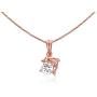 Sea of Ice Sterling Silver 6mm CZ Happy Dolphin Pendant Necklace for Women Girl, 18 Inch