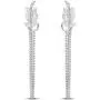 Highstreet .925 Sterling Silver dangling drop chain earrings for women | elegant design | hypoallergenic | light and easy on the ear for all day use Highstreet .925 Sterling Silver dangling drop chain earrings for women | elegant design | hypoallergenic | light and easy on the ear for all day use