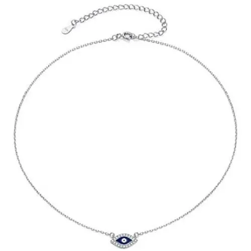 Gapudt S925 Sterling Silver Choker Short Dainty Necklace for Women Jewelry