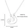 2 Pcs Charm Sloth Necklace,Friendship Sloths Necklace,Cute Animal Sloth Baby Gift 2 Pcs Charm Sloth Necklace,Friendship Sloths Necklace,Cute Animal Sloth Baby Gift