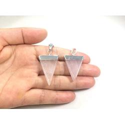 Natural Gemstone Pendant Necklace Healing Crystal Quartz Reiki Chakra Gem Stones 18 Inch Jewelry Women Girls Men Birthday Gifts