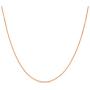 Rose Gold Plated Sterling Silver 1mm Box Chain w/spring ring