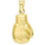 10k Real Solid Gold Boxing Glove Pendant, Fighter Sports Jewelry for Boxers Tournament Prize Charm