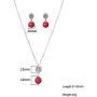 Pearl Necklace and Earring Set for Women Gold Plated Pearl Pendant Necklace Fashion Jewelry