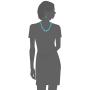 Gem Stone King Green Simulated Turquoise Howlite 20inches Lobster Clasp Necklace Earring Set