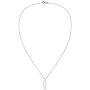 AeraVida Plain Rectangle Locket .925 Sterling Silver Pendant Necklace