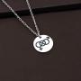 CENWA Bisexual Pendant Necklace Proud Symbolic LGBT Jewelry Gay Pride Bisexual Pride Necklace LGBT Pride Gift