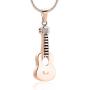 mingkejw Cremation Jewelry Guitar Urn Necklaces for Ashes for Women Men Keepsake Memorial Necklace Ashes Pendant