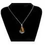 KISSPAT Teardrop Necklace Natural Crystal Stone Pendant on 20'' Stainless Steel Chain KISSPAT Teardrop Necklace Natural Crystal Stone Pendant on 20'' Stainless Steel Chain