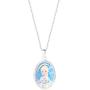 Disney Frozen Silver Plated Teardrop Pendant, 18'' Chain
