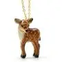 Camphollow Baby Deer Fawn Hand Painted Porcelain Necklace Ceramic Animal Necklace Pendant Fawn Camphollow Baby Deer Fawn Hand Painted Porcelain Necklace Ceramic Animal Necklace Pendant Fawn