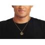 Pendant Sports Luke 1:37 Athletes Necklace Crafted in Stainless Steel and Presented in a Black Velvet Box. Baseball, Football, Hockey, Racing, Soccer, Basketball & Volleyball.
