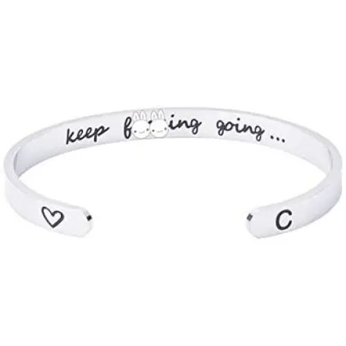 Bievochy Initial Cuff Bracelets Personalized Engraved Inspirational Bracelets for Women Jewelry Gifts Bievochy Initial Cuff Bracelets Personalized Engraved Inspirational Bracelets for Women Jewelry Gifts