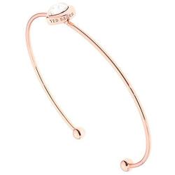 Ted Baker Hasina Crystal Heart Ultra Fine Cuff Bracelet