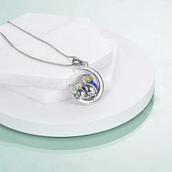 YFN Mother Daughter Necklace Sterling Silver Owl Pendant Necklace Gifts for Mom Daughter