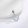 Mother Mom Birthstone Charms 925 Sterling Silver Bead Fit Pandora charms Bracelet, Fit Mothers Day Christmas Birthday Gift