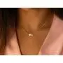 Glimmerst Initial Heart Necklace,18K Gold Plated Stainless Steel Tiny Heart Letter Necklace Personalized Monogram Name Necklace for Women Girls