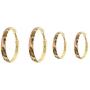 2 Pairs Leopard Leather Hoop Earrings Bohemian Velvet Leopard Print Big Round Circle Earrings Punk Vintage Metal Gold Tone Cheeta Statement Dangle Earrings for Women Girls