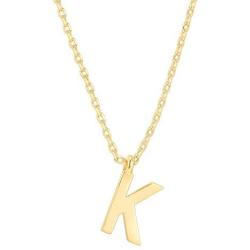 PAVOI 14K Gold Plated Initial Necklace | Letter Necklaces for Women