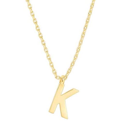 PAVOI 14K Gold Plated Initial Necklace | Letter Necklaces for Women
