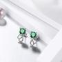 Aurora Tears 925 Sterling Silver Cat Necklace/Earrings Women Cute Animal Cats Jewelry Sets Crystal Cubic Zirconia Jewellery